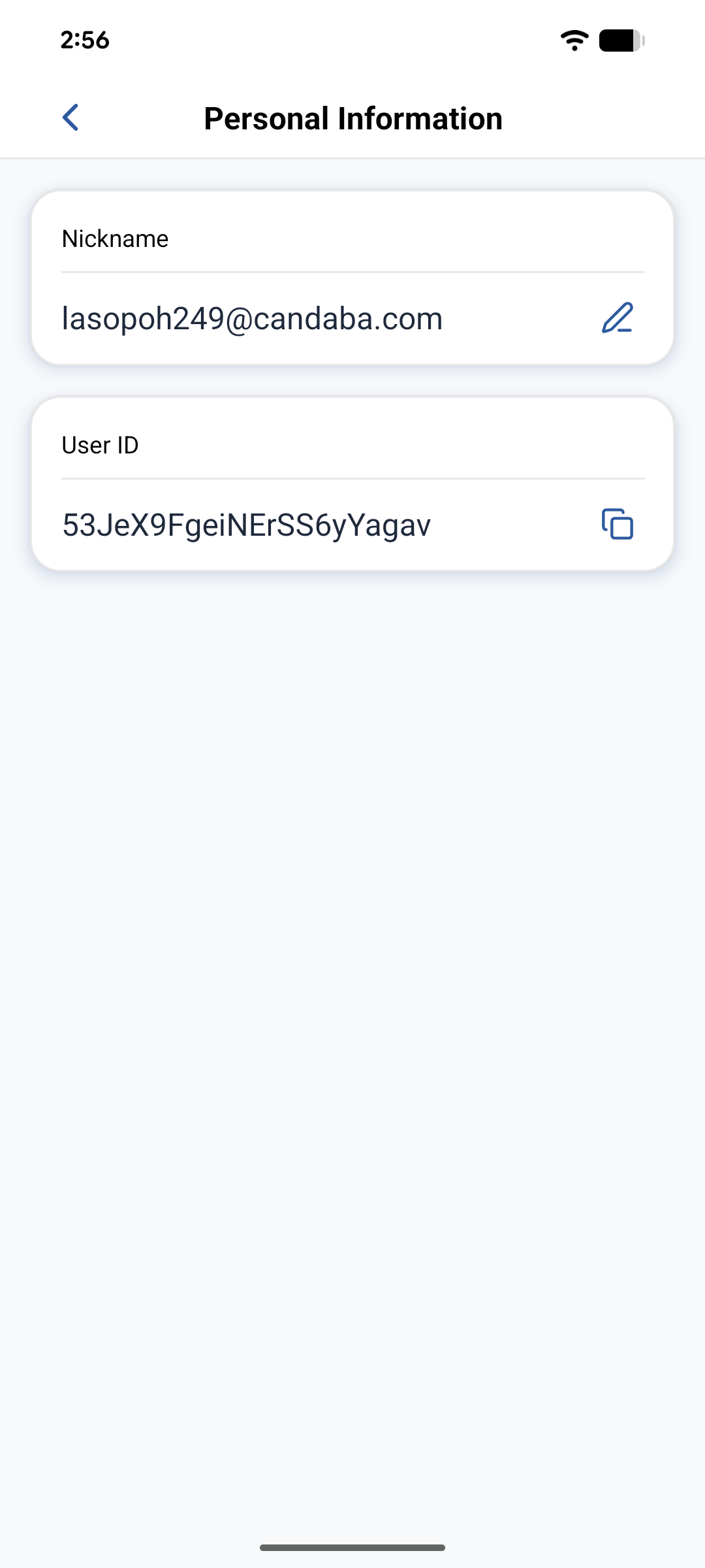 Edit nickname dialog
