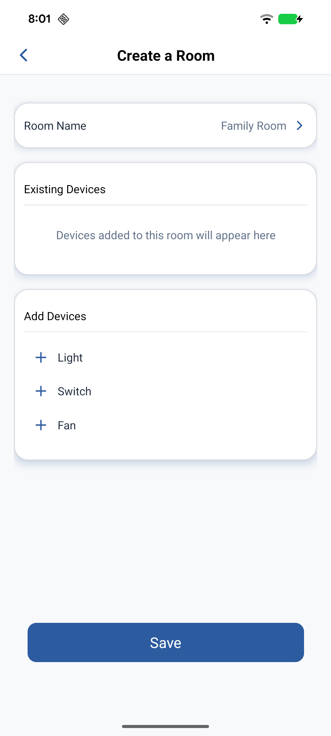 Add devices to the new room