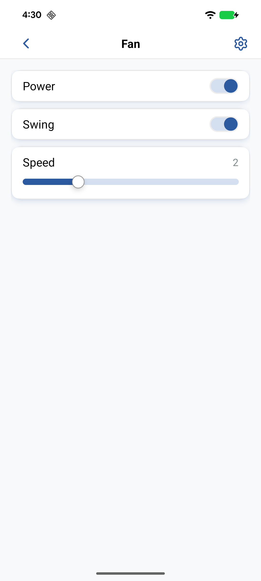 Fan speed control