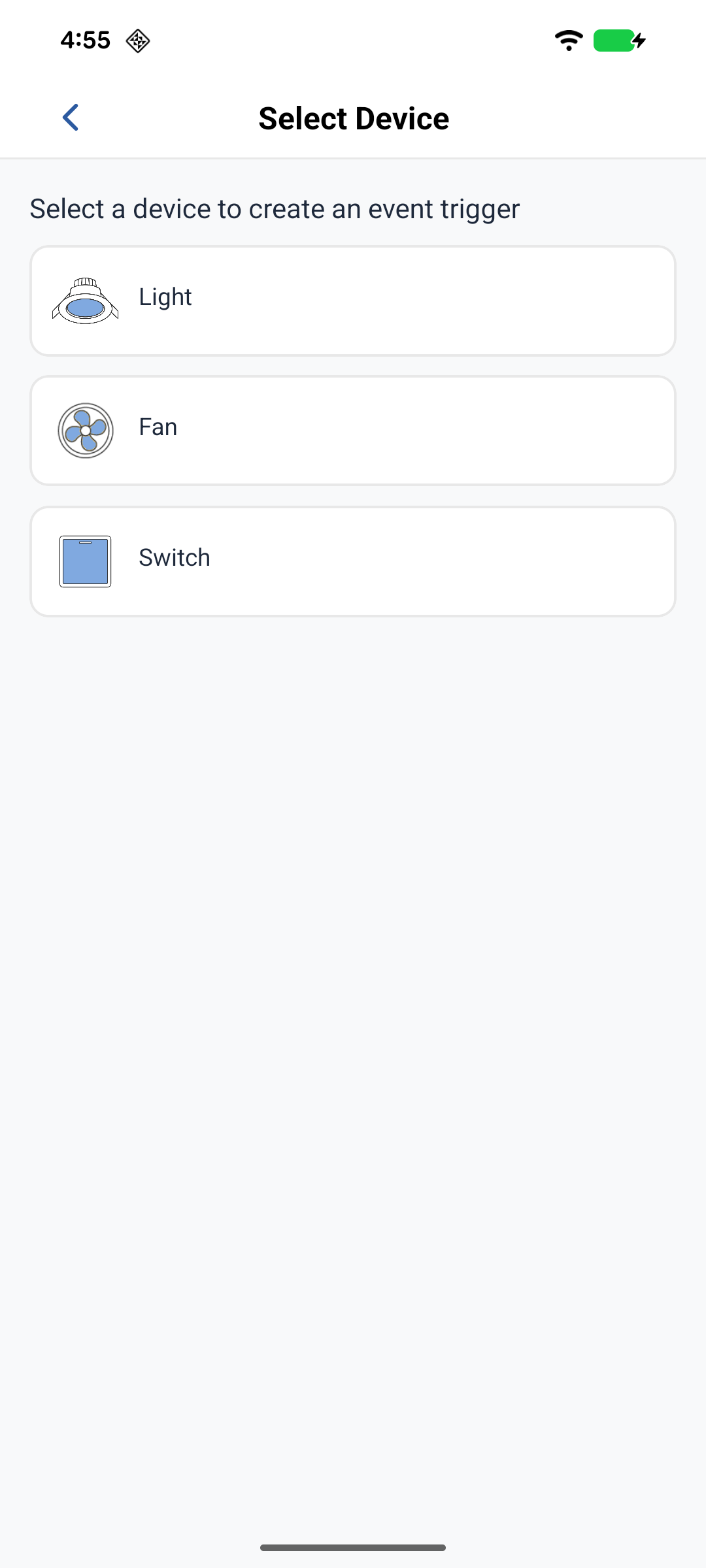 Select the event device